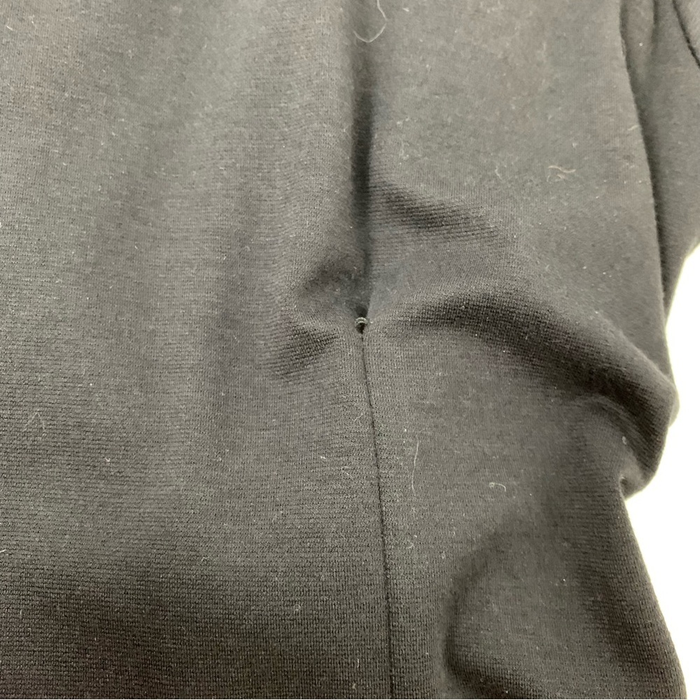 Victoria Victoria Beckham Dress Black Jersey Faux Wrap Tie Front Sz Medium VVB - Picture 10 of 11